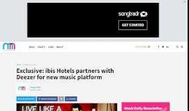 
							         Exclusive: ibis Hotels partners with Deezer for new music platform								  
							    