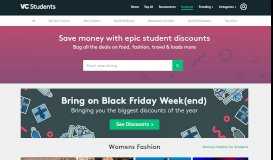 
							         Exclusive Student Discount Codes, Deals & Savings 2019 - VC ...								  
							    