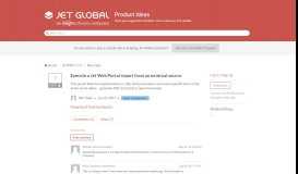 
							         Execute a Jet Web Portal report from an | Product Ideas - Jet Global								  
							    