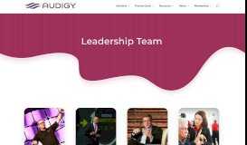 
							         Executive Team - Audigy								  
							    