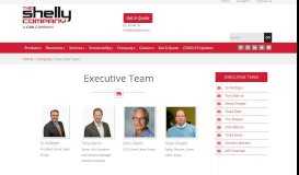 
							         Executive Team - The Shelly Company								  
							    