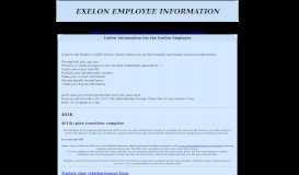 
							         Exelon Employee Information - IBEW Local 614								  
							    