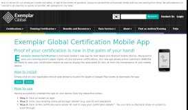 
							         Exemplar Global Certification Mobile App | Exemplar Global								  
							    