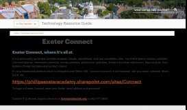 
							         ExeterConnect | Phillips Exeter Academy								  
							    