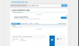 
							         exg7.exghost.com at Website Informer. Outlook. Visit Exg 7 ...								  
							    