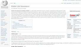 
							         Exide Life Insurance - Wikipedia								  
							    