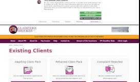 
							         Existing Clients - Gladstone Brookes								  
							    