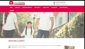 
							         Existing Clients - New Homes Mortgage Services								  
							    