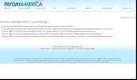 
							         Existing Customers Login here - Payday America								  
							    