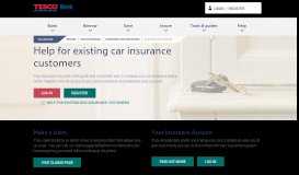 
							         Existing Customers - Standard Car Insurance - Tesco Bank								  
							    
