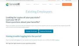 
							         Existing Employees - Genesis HR Solutions								  
							    