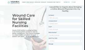 
							         Existing Facilities - Vohra Wound Physicians								  
							    