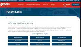 
							         Existing Information Management & Mobility Clients Login Pages | Grace								  
							    