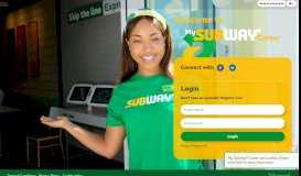 
							         Existing users login with - My Subway® Career								  
							    