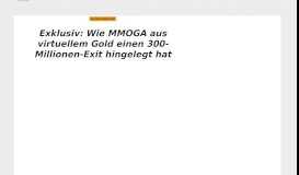 
							         Exklusiv: Der 300-Millionen-Exit von MMOGA | OMR - Online ...								  
							    