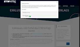 
							         Exklusives Job-Portal des ETM Verlags startet – EuroTransportMedia								  
							    