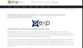 
							         eXp Realty and Commissions Inc. Announce Enterprise Lead ...								  
							    