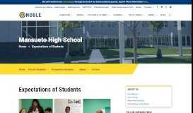 
							         Expectations of Students | Mansueto High School | Noble Network of ...								  
							    