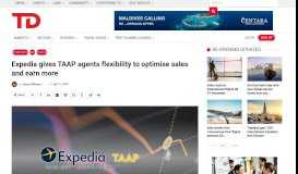 
							         Expedia gives TAAP agents flexibility to optimise sales and earn more								  
							    