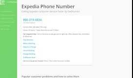 
							         Expedia Phone Number | Call Now & Shortcut to Rep - GetHuman								  
							    