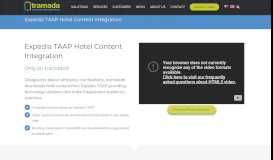 
							         Expedia TAAP Hotel Content Integration - Tramada Systems								  
							    
