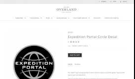 
							         Expedition Portal Circle Decal - Overland Journal								  
							    