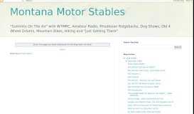 
							         Expedition Portal Classifieds: A Turnkey ... - Montana Motor Stables								  
							    