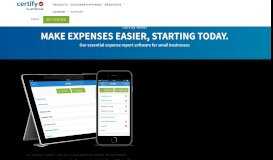 
							         Expense Report Software for Small Businesses | Certify								  
							    