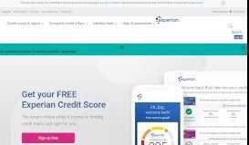 
							         Experian | Credit Report, Free Credit Score & Comparison								  
							    