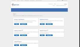 
							         Experian Small Business Client Login								  
							    