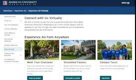 
							         Experience AU - Visits and Events | American University, Washington ...								  
							    