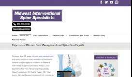 
							         Experience: Chronic Pain Management and Spine Care Experts ...								  
							    