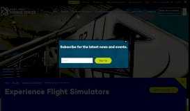 
							         Experience Flight Simulators – Science Center								  
							    