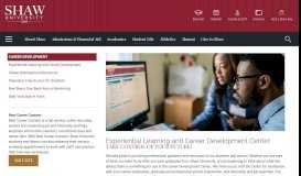 
							         Experiential Learning and Career Development ... - Shaw University								  
							    