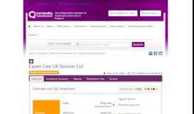 
							         Expert Care UK Services Ltd - CQC								  
							    