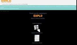 
							         EXPLO Application Portal								  
							    