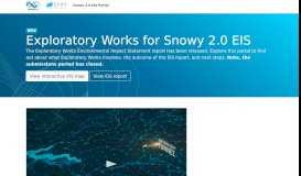 
							         Exploratory Works for Snowy 2.0 EIS - Snowy 2.0 Environmental ...								  
							    