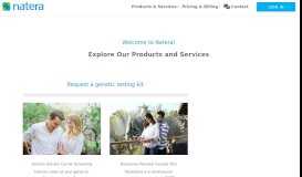 
							         Explore Our Products and Services - My Natera - Patient Portal								  
							    