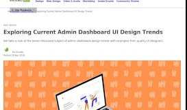 
							         Exploring Admin Dashboard UI Design Trends - Envato								  
							    