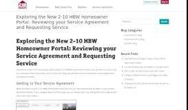 
							         Exploring the New 2-10 HBW Homeowner Portal: Reviewing your ...								  
							    