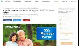 
							         Exploring the New SSS Member Login Portal | MoneyMax.ph								  
							    