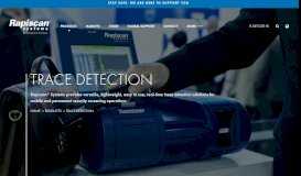 
							         Explosive & Narcotics Trace Detection Products - Rapiscan Systems								  
							    