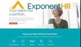 
							         ExponentHR: Single Source HR, Payroll, Benefits & Compliance								  
							    