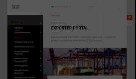
							         Exporter Portal | Public Sector | SGS Australia								  
							    