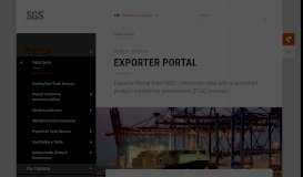 
							         Exporter Portal | Public Sector | SGS Caspian Region								  
							    
