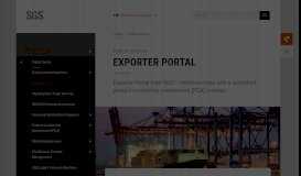 
							         Exporter Portal | Public Sector | SGS USA - SGS North America								  
							    