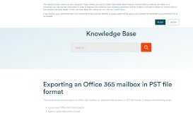 
							         Exporting an Office 365 mailbox in PST file format - Cloud Direct								  
							    