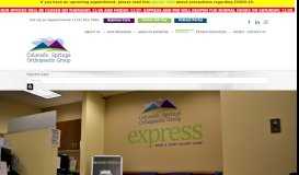 
							         Express Care - Colorado Springs Orthopaedic Group								  
							    