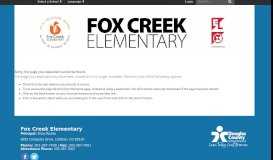 
							         Express Check-In - Fox Creek Elementary								  
							    