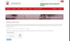 
							         Express Services - Labour Market Regulatory Authority								  
							    